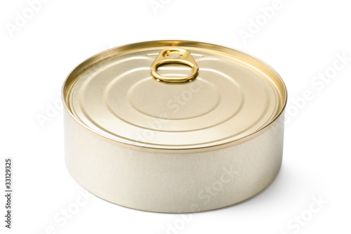 Bild auf Leinwand Round can with key