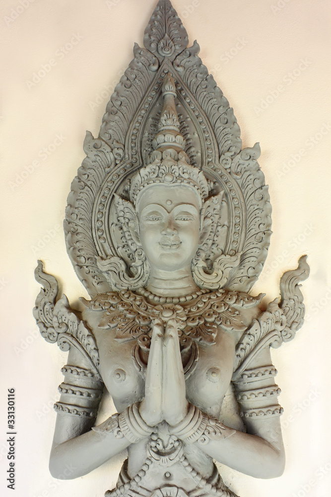 Sculpture of Thai angel Sculpture of Thai angel