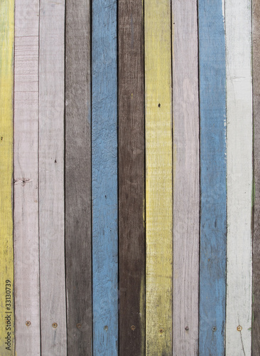 Colourful Wooden Wall