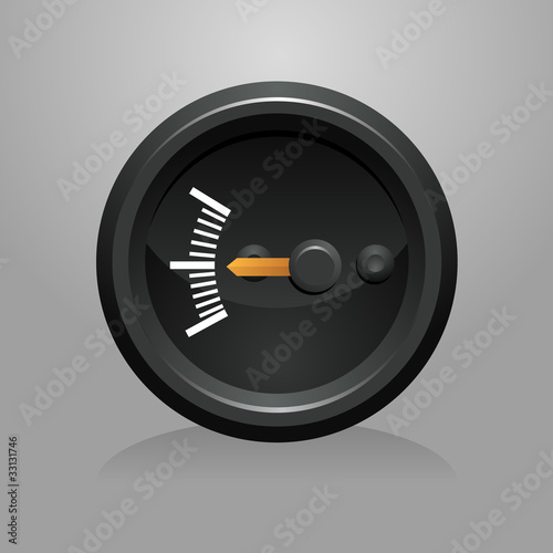 black plastic gauge