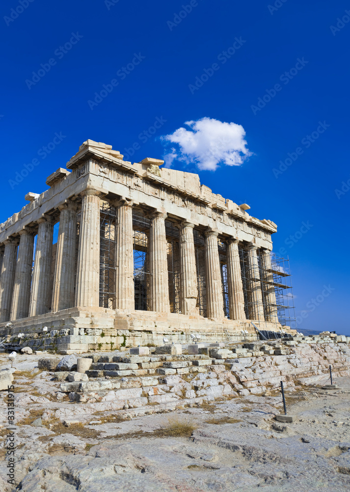 Obraz premium Parthenon świątynia w Akropolu w Ateny, Grecja