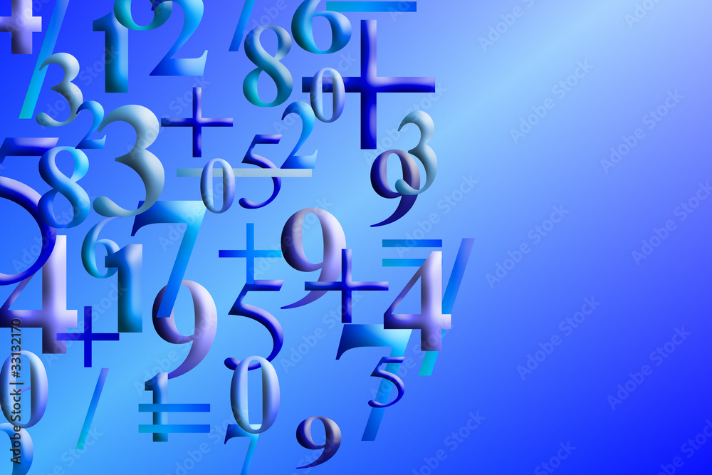 Numbers Background Numbers Background
