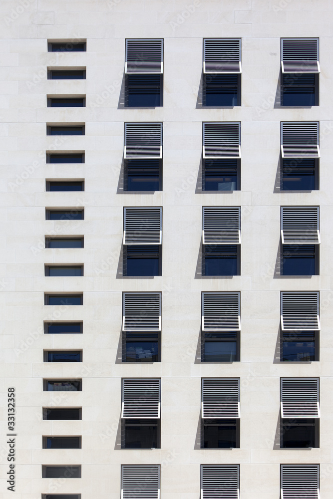 Facade of a modern building Facade of a modern building