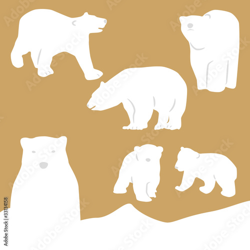 シロクマ シルエット Stock ベクター Adobe Stock