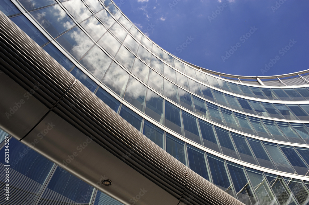 Obraz premium Detail of modern building in Warsaw