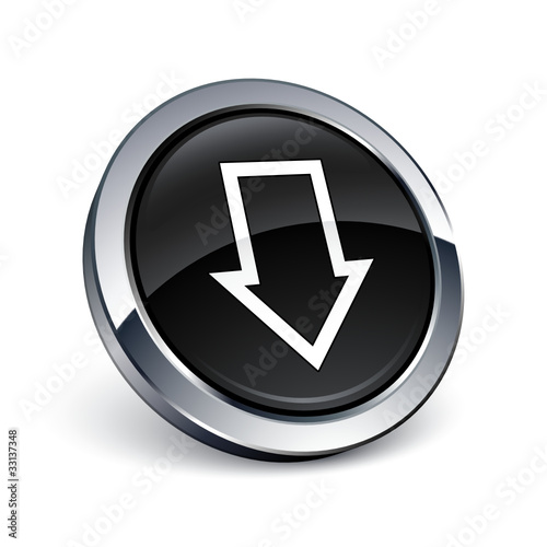 icône bouton internet flèche bas