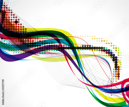 abstract wave line background