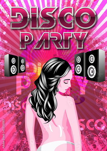 Partyflyer Gogo Tänzerin