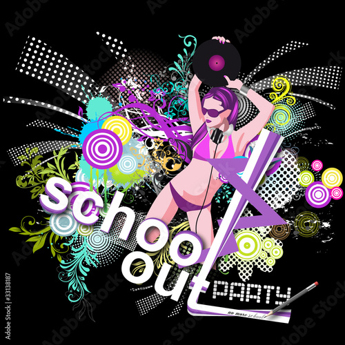 Partyflyer Schoolout