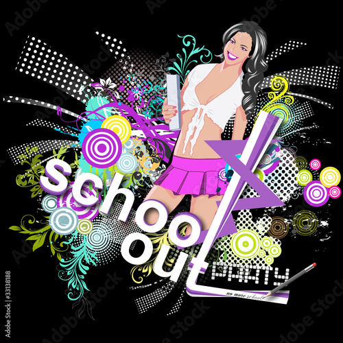 Partyflyer Schoolout