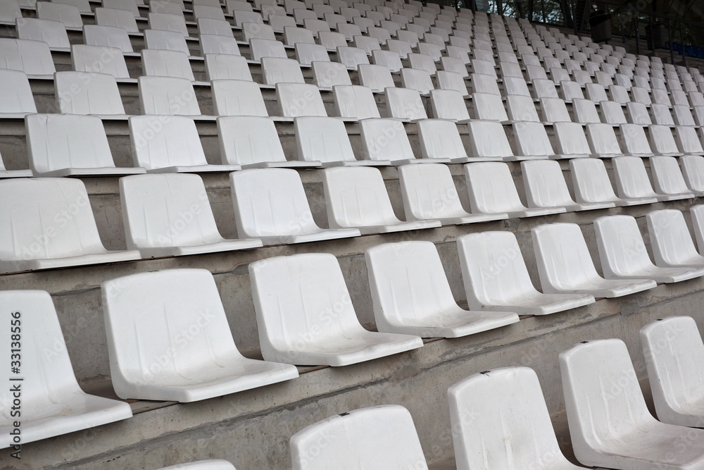 Fototapeta premium Chairs on stadium