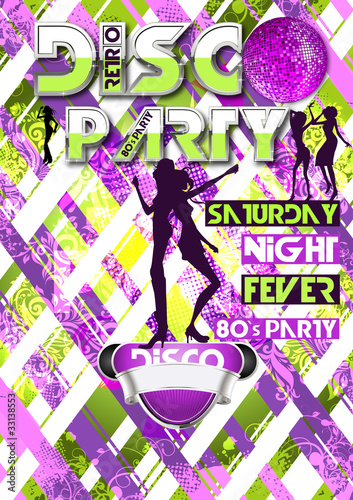 Flyer Retro neon