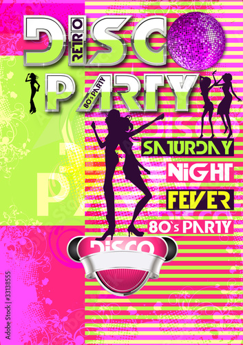 Flyer Retro neon
