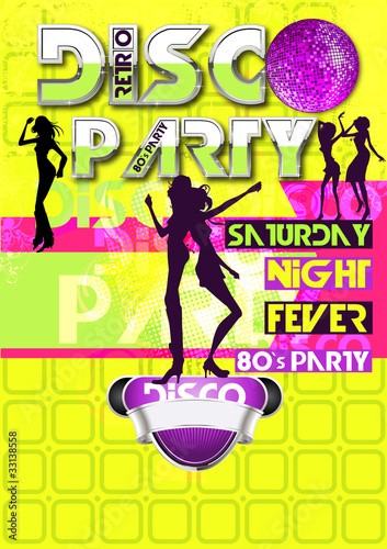 Flyer Retro neon