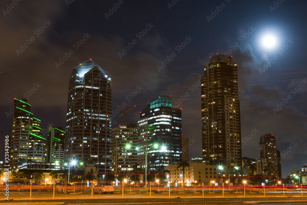 Fototapeta premium San Diego by Nacht