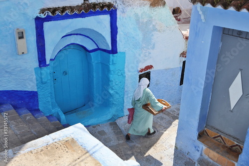 Blue medina of Chechaouen, Morocco photo