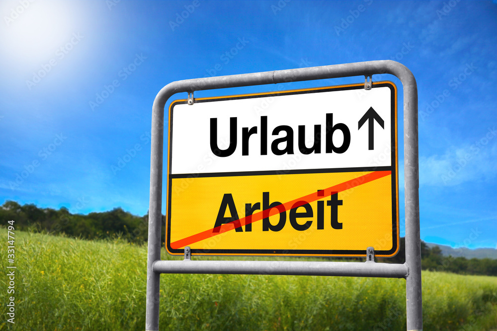Urlaub Arbeit Stock Photo | Adobe Stock