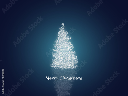 Shining Christmas Tree - Leuchtender Weihnachtsbaum - blau