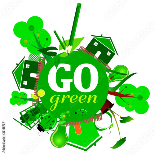 green go icon vector illustration