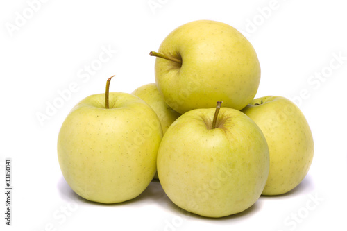 Bunch of yellow apples