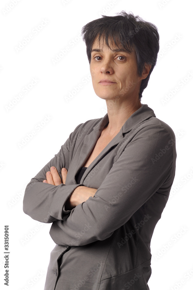 confident business woman, arms crossed confident business woman, arms crossed