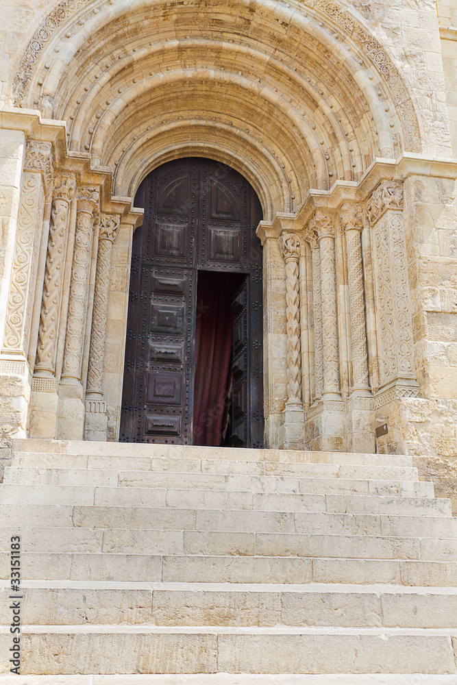 entrance of cathedral  Se Velha de Coimbra