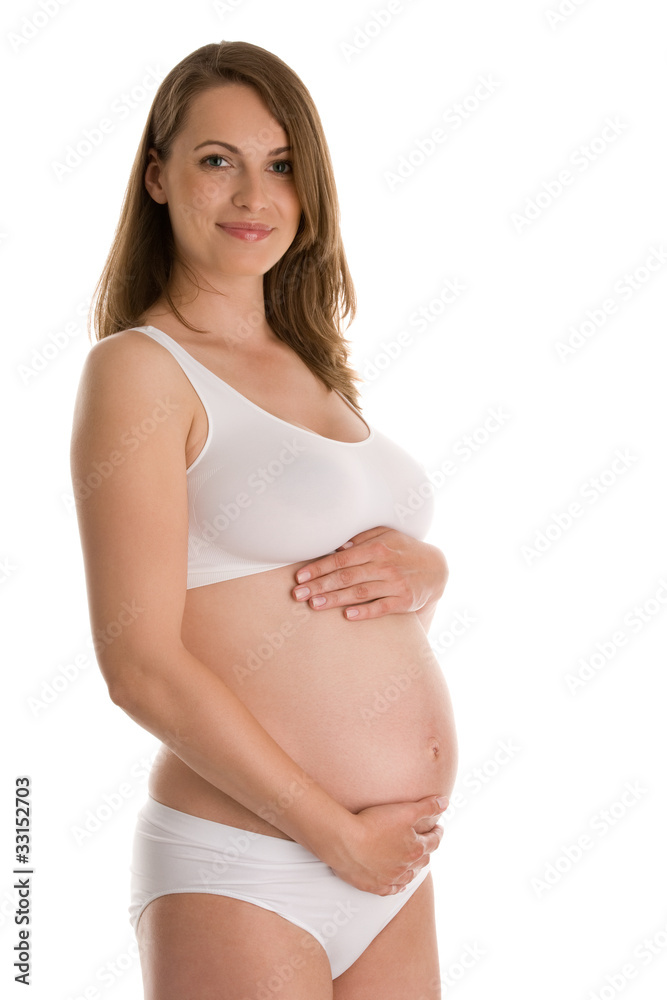 Pregnant woman. Sixth month pregnancy. Pregnant woman. Sixth month pregnancy.