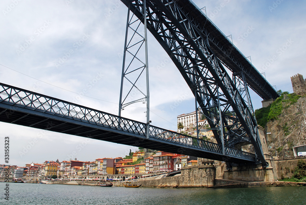 Dom Luis I Bridge in Porto, Portugal