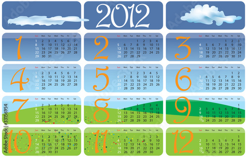 Calendar 2012