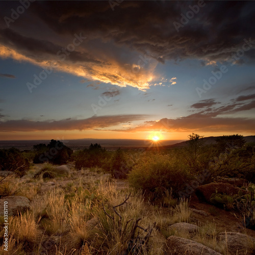 Foto Desert Scenics: Stormy Sunset