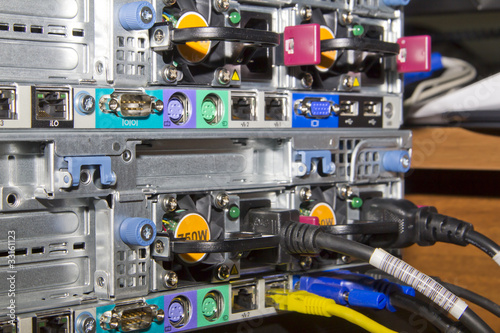 Back panel of server