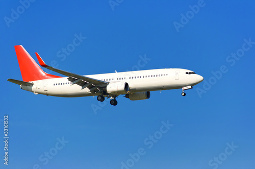 Airplane in the sky