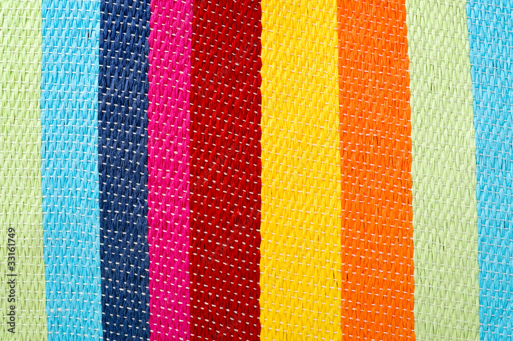 Multicolored striped canvas background, woven texture Multicolored striped canvas background, woven texture