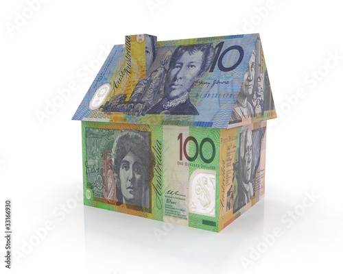 australian home with banknotes