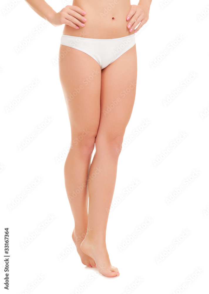Legs of young woman
