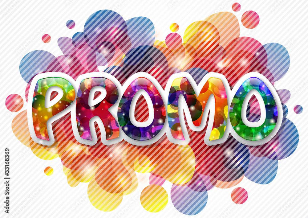 Vettoriale Stock Sfondo con scritta Promo - Promo background | Adobe Stock