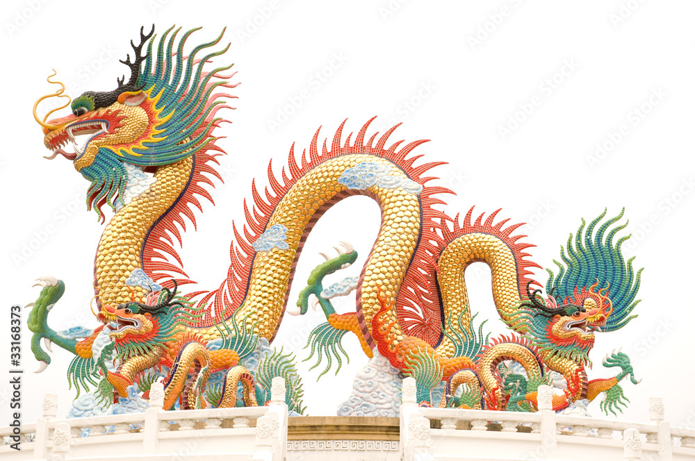 Fototapeta premium Chinese dragon statue