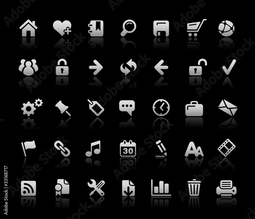 Website & Internet Icons // Black Basics Series