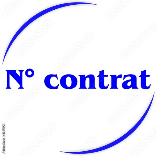 bouton N° de contrat