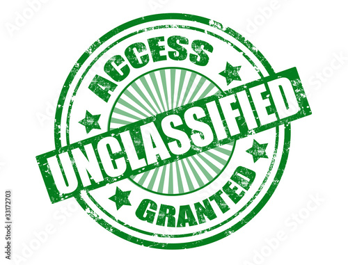 Unclassified stamp
