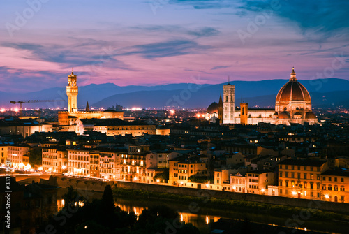 Florence skyline at sunset © davidionut