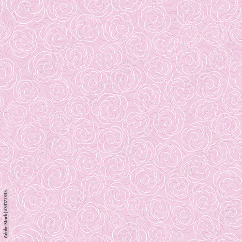 Pink vector rose seamless flower background pattern