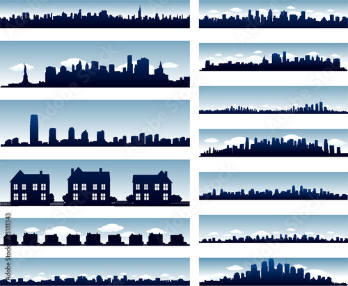 Vector city skylines