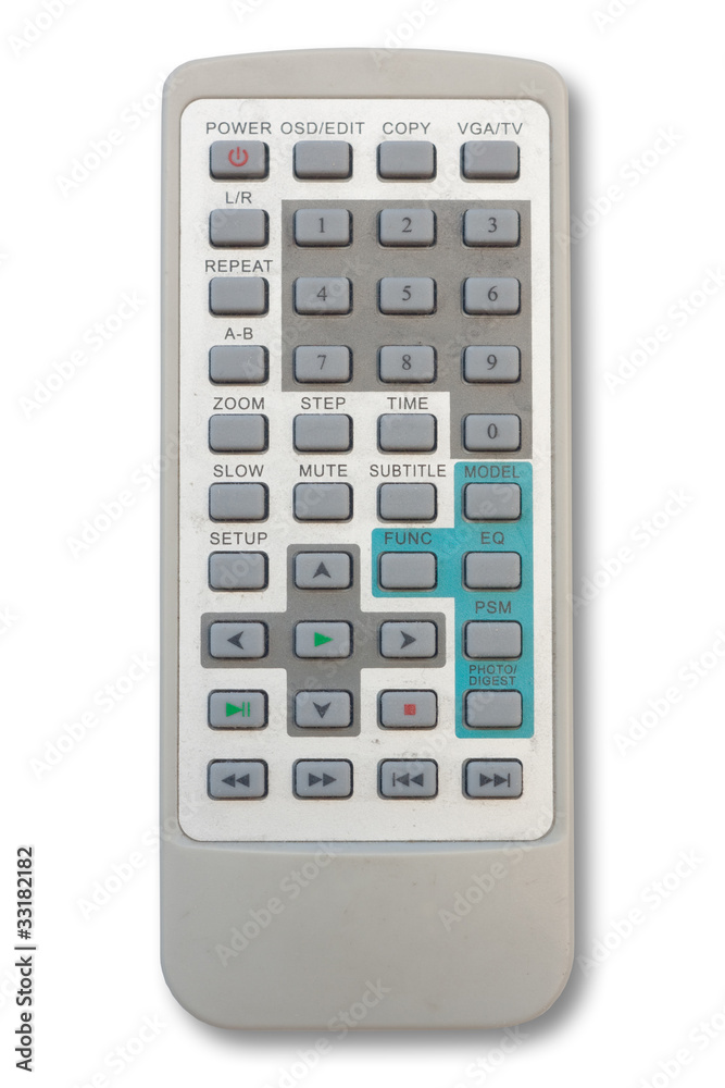 remote control isolated on white. remote control isolated on white.