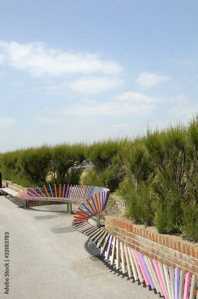 Longest bench in England, Littlehampton, Sussex