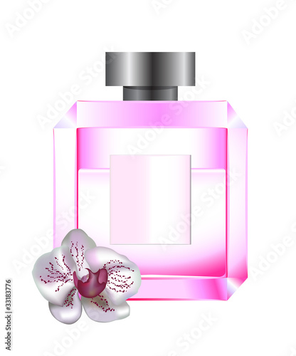 Perfume with white orchid