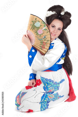 Portrait Of Geisha photo