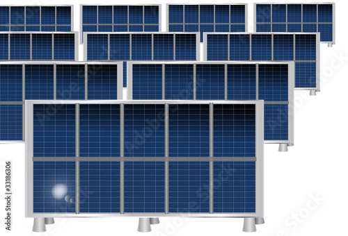 Placas solares aisladas