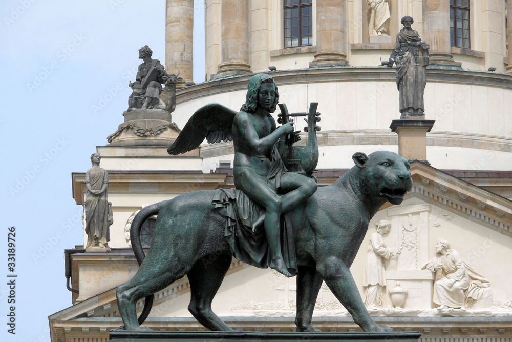 Fototapeta premium Engel mit Lyra