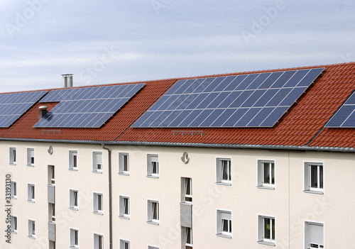 Solaranlage auf dem Wohnhaus